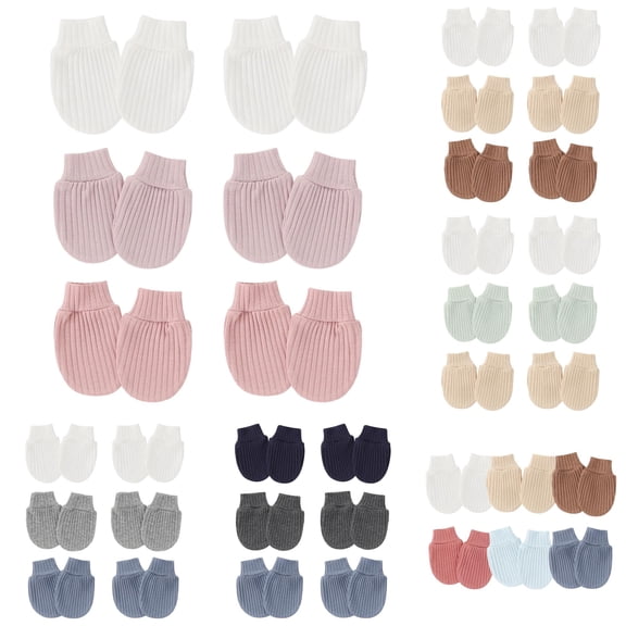 XFeng Baby Mittens No Scratch Mittens Soft Gloves Mittens for 0-6 Months Boys Girls