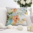 thumbnail image 3 of Breathe Spring Indoors: 16x16inch Cream Wildflower Throw Pillow Covers - Farmhouse Decor Cushions Ideal for Couch, Sofa & Outdoor Decorations, Set of 2, 3 of 7