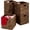 Brown, variant on WSWJY 13x13in Pack of 5 Cube Storage Baskets, Water Hyacinth Multipurpose Collapsible Organizers, Handwoven Laundry Totes for Laundry, Living Room, Kids Room & Nursery - Black