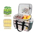 thumbnail image 2 of FORMRS Insulated Cooler Bag 24 Cans Capacity Soft Leakproof Lunch Box with Side Pockets, Flamingo Pattern, 2 of 7