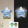 thumbnail image 4 of Star Shape LED Night Light Bedrooms Lighting Sensor Light Bedside Wall Plug-in Lamp for Bedroom Hallway and More Snow-covered Scene, 4 of 6