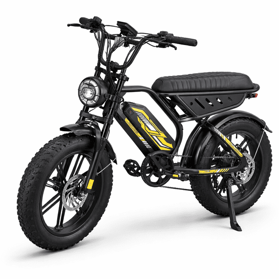 1000W 28mph Moutain Ebike,Electric Bike for Teens, 48V 18.2AH 20" Fat Tire Electric Bicycle Full Suspension UL2849