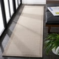 thumbnail image 3 of SAFAVIEH Sisal All-Weather Dixie Bordered Indoor/Outdoor Runner Rug, Ivory/Beige, 2'2" x 8', 3 of 7