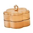thumbnail image 4 of Shangren Food Storage Organizer 2 Layer Jewelry Storage Box for Party Kitchen Wedding Brown, 4 of 8