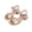 Gold, variant on hoksml Girls Metallic Square Toe Block Heel Sandals, Adjustable Buckle Strap Dress Shoes for Wedding, Pageant and Party Occasions