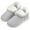 Light Grey, variant on Womens Warm Bootie Slippers Comfy Memory Foam Plush Fleece Winter Indoor House Shoes, Pink, Size 10