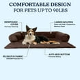 thumbnail image 3 of PETMAKER Dog Bed for Large Pets - Plush Couch Covers for Dogs (Brown), 3 of 11