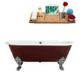 thumbnail image 2 of 69" Cast Iron R5000GLD-CH Soaking Clawfoot Tub and Tray with External Drain, 2 of 3