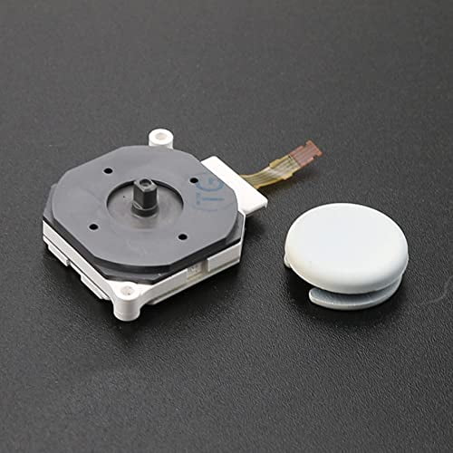 Joystick Analogique 3D de Remplacement avec Capuchon de Bouton de Prise pour Nintendo 2DS / 3DS / 3DS TG / 3DS LL (Blanc)