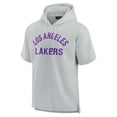 thumbnail image 2 of Unisex Fanatics Gray Los Angeles Lakers Elements Super Soft Fleece Short Sleeve Pullover Hoodie, 2 of 3