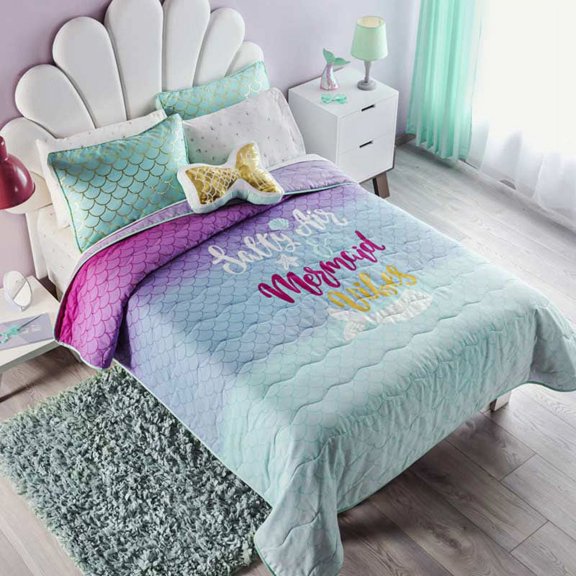 Mermaid Reversible Comforter Set