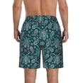 thumbnail image 3 of Naloa Vintage Floral Men's Beach Shorts, Surfing shorts, Swim trunks, Quick Dry Swim Trunks for Surfing Beach Fun - 3X-Large, 3 of 9