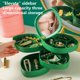 thumbnail image 5 of Caja Organizadora para Joyas | Exhibidor Giratorio de Múltiples Capas con Espejo | Gran Capacidad para Collares, Pulseras, Anillos y Aretes | Base Antideslizante | Verde | 13.8x13.8x11.2cm, 5 of 9
