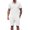 04# White, variant on Zenithor Men's 2 Piece Rib Collar Shirts and Cargo Shorts Set Textured Short Sleeve Top Match Set Summer Beach Outfits S-3XL