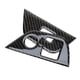 thumbnail image 4 of 1 Pair Car Door Window Lift Switch Covers Trims Fit for BMW Z4 E85 2003 2004 2005 2006 2007 2008 LHD Black Carbon Fiber, 4 of 5