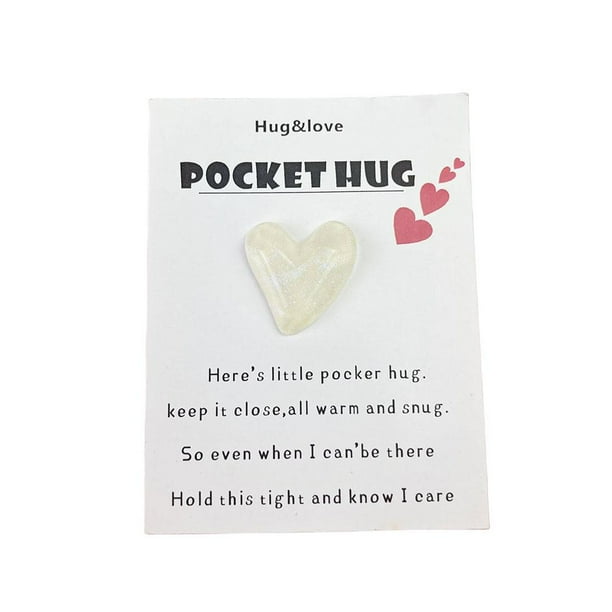 Ruifaya Regalos inspiradores de Pocket Hug Token para mujeres con tarjetas de felicitación WN W3Q7