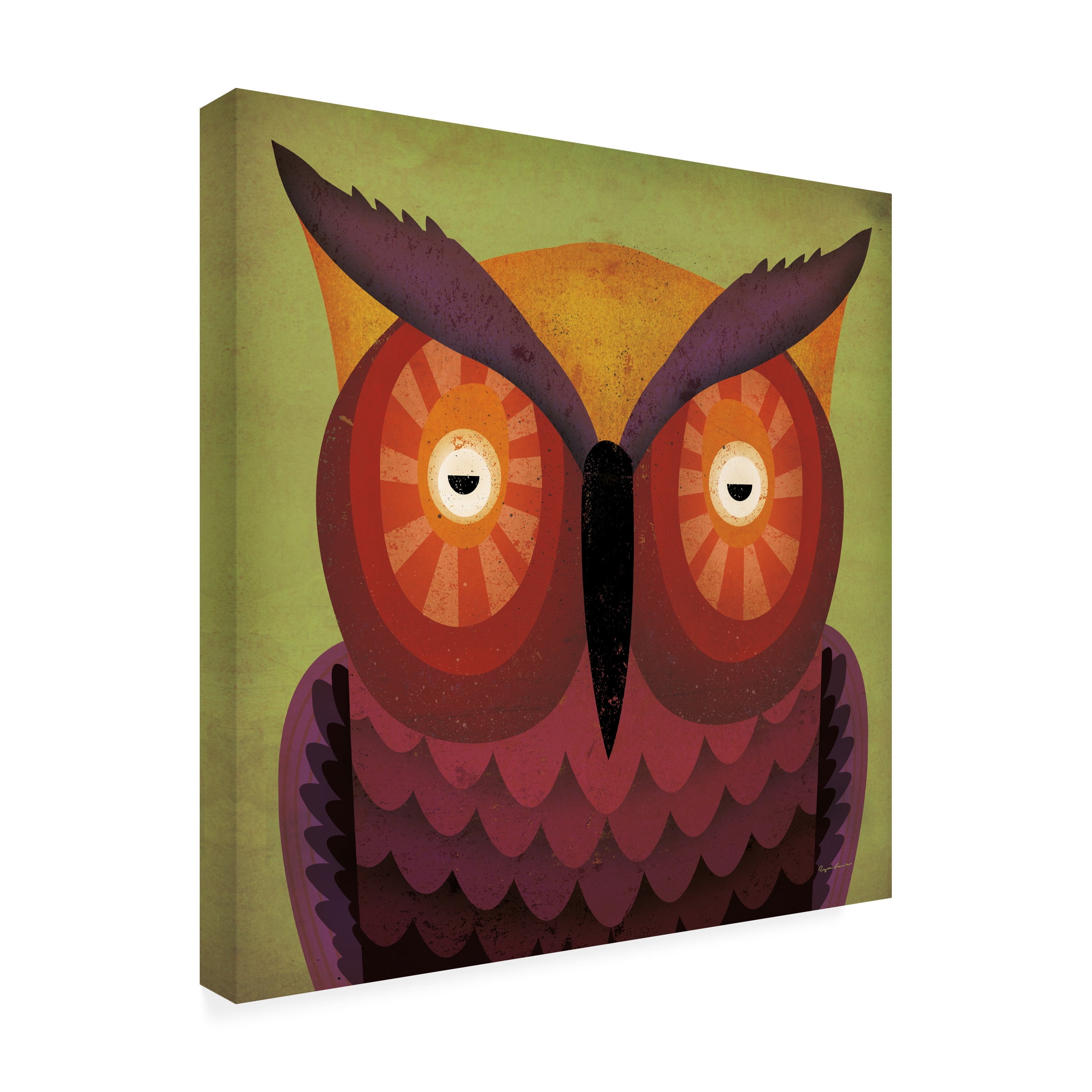 Ryan Fowler 'Owl Wow' Canvas Art