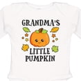 thumbnail image 4 of Inktastic Grandmas Little Pumpkin with Leaves and Stars Boys or Girls Long Sleeve Baby Bodysuit, 4 of 5
