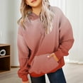 thumbnail image 5 of RUTAYY Children Girls Hoodies Cute Fall Winter Long Sleeve Shirts Gradient Clothes with Pocket Casual Daily Wear Classic Versatile Hooded Sweatshirt, 5 of 7