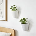thumbnail image 5 of Hanging Wall Planter, Plastic Hanging Planter, 7 in Base, Hydroponic Planter, Living Room Greenery, Blue Wall Decor, 1 Pc, 5 of 7