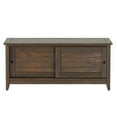 thumbnail image 6 of Greenport Storage Bench, Solid Wood with a Brushed Walnut Finish, 6 of 9