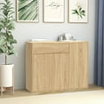 thumbnail image 1 of vidaXL Sideboard Sonoma Oak 88x30x70 cm Engineered Wood, 1 of 5