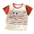 thumbnail image 3 of Asxite Toddler Tshirt Print Short Sleeve Crew Neck Casual Breathable Summer Tops 6M-6Y, 3 of 6