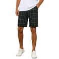 thumbnail image 5 of NOMADIC NOOK Plaid Shorts for Men's Regular Fit Flat Front Summer Chino Shorts 2 Pack, 5 of 5