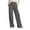 502_Dark Gray, variant on KALE Women Linen Pants Palazzo Women's Solid Colored Cotton And Button Down Wide Leg Long With Loose Outer Pockets Women Pants Black