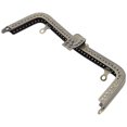 thumbnail image 3 of Retro Purse Frame, Metal Purse Frame DIY Purse Frame Hardware Accessories Retro Embossed Handle Iron  For, 3 of 8