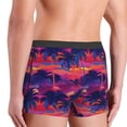 thumbnail image 3 of Goofa Retro Palms Printed Men's Boxer Briefs Underwear, Moisture-Wicking Underwear, Trunk,Soft and Breathable Cotton Underwear-Large, 3 of 9