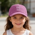 thumbnail image 2 of Kids Baseball Caps Baseball Cap With Embroidered Letters All Season Outdoor Sun Adjustable Washed Hat For And Girls Pink One Size, 2 of 9