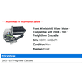 thumbnail image 2 of Front Windshield Wiper Motor - Compatible with 2008 - 2017 Freightliner Cascadia 2009 2010 2011 2012 2013 2014 2015 2016, 2 of 2