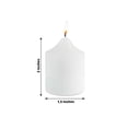thumbnail image 3 of Efavormart Set of 12 White Unscented Votive Candles for Wedding Party Birthday Centerpieces Home Decorations Supplies, 3 of 9