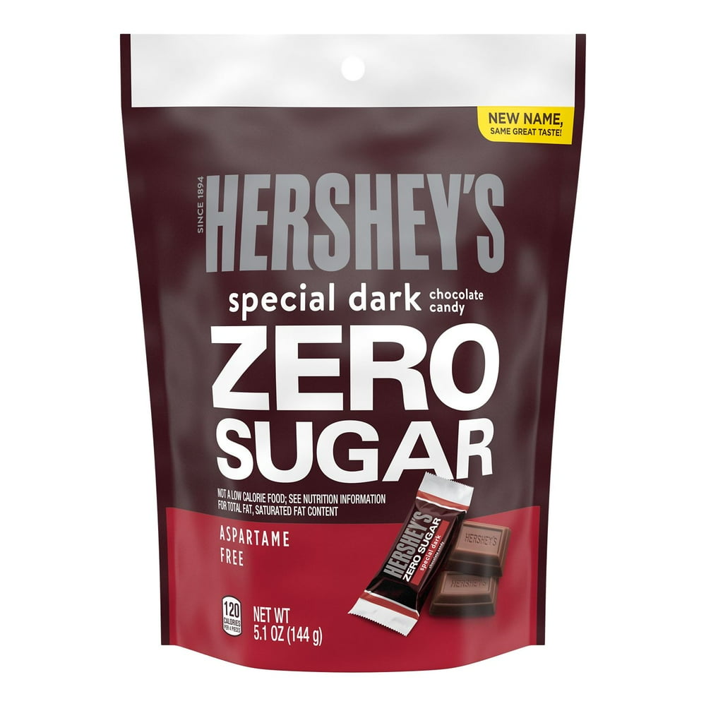 HERSHEY'S, SPECIAL DARK Zero Sugar Chocolate Sugar Free Candy