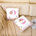 thumbnail image 2 of Erosebridal Monogrammed Pillow Cases,Personalized Initial Cushion Covers 18x18,Letter Decoration, 2 of 7