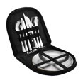 thumbnail image 1 of Juego de 10 cubiertos portátiles para Picnic al aire libre para la familia, juego de cocina para campamento, utensilios de viaje para acampar con fund Negro Sunnimix Utensilio de cocina, 1 of 8