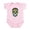 Petal Pink, variant on CafePress - Colorful Retro Flowers Sugar Skull Body Suit - Baby Light Bodysuit, Size Newborn - 24 Months