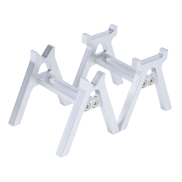lionlar 2 Pieces RC Car Work Stand Compact Professional Aluminum Alloy for 1/18