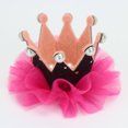 thumbnail image 3 of Lilgiuy Girl's Crown Hair Pin Cute Solid Color Mesh Pearl Hair Clips Kids Party Performance Hair Accessory, 3 of 3