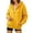 Yellow, variant on Horkkom Zip Up Hoodie for Women Oversized Lightweight Long Sleeve Sweatshirts Casual Basic Jackets with Pockets M