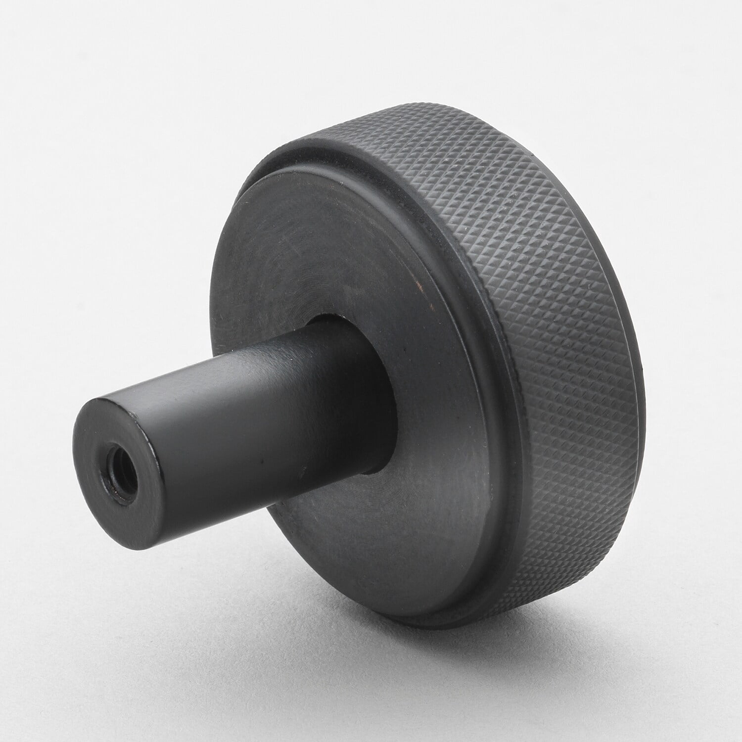 GlideRite 1-1/2 in. Solid Round Knurled Cabinet Knob, Oil Rubbed Bronze, Pack of 10
