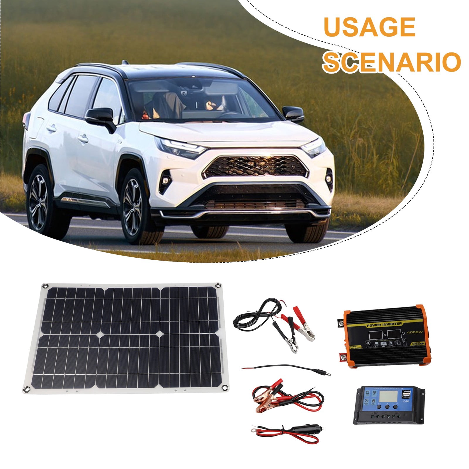 4000W 220V Solar Panel Kit Complete Solar Power Generator Home Grid System