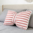 thumbnail image 3 of Horivan Striped Velvet Pillowcase Bolster Cushion Soft Decorative Throw Pillow for Sofa Bed Home Decor Modern Striped Accent Pillow, 3 of 6