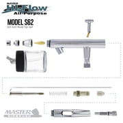 Master Airbrush Multi-Purpose Dual-Action Siphon Feed Airbrush Used for Hobby.