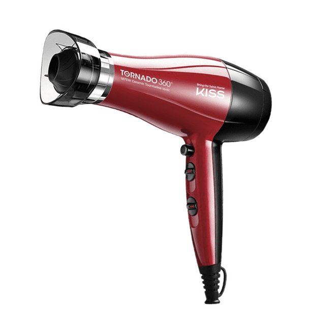 Kiss Tornado 360 1875W Ceramic Tourmaline Ionic Hair Dryer Walmart