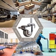 thumbnail image 4 of M10 Threaded Stem Rubber Heavy Duty Swivel Caster for Hand Trolley, Work Tables, Furniture Wheels, 2 inch, Thread Diameter: 10mm, Length 25mm, 2PCS wi, 4 of 5