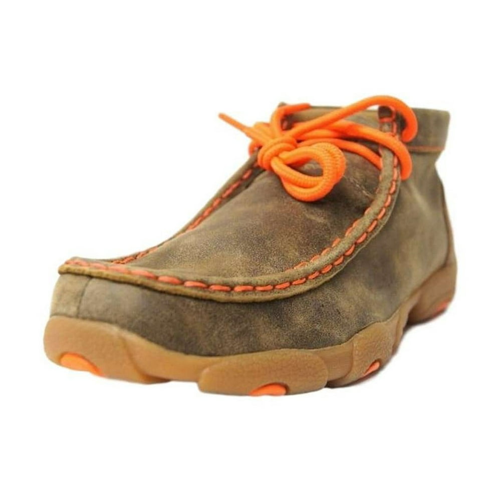 Twisted X Twisted X Boots Boys Kid s Bomber Neon Orange Driving Mocs