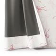 thumbnail image 5 of Mainstays Kids Pink and Yellow Ribbon Printed Blackout Rod Pocket with Back Tabs Single Curtain Panel, Set of 1, 38" W x 84" L, 5 of 8