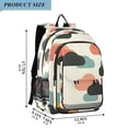 thumbnail image 2 of FORMRS Unisex School Backpack 17" Student Travel Bag with Laptop Compartment, Simple Clouds, 2 of 7
